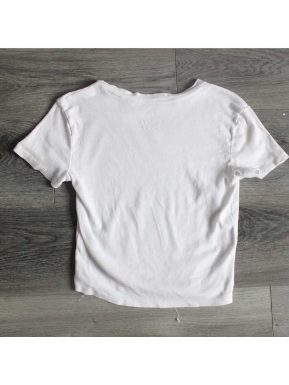 Homegirl Society Womens Cropped 'Car' Graphic T-Shirt-White-Size Medium-GUC - Picture 7 of 7